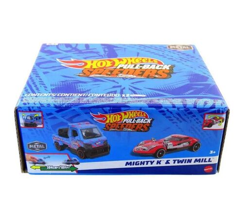 Mattel Hot Wheels: Pull-Back Speeders - Mighty K &amp; Twin Mill (HWH58)