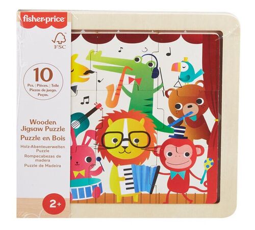 Fisher-Price: Wooden Jigsaw Puzzle - Jungle (HXV18)