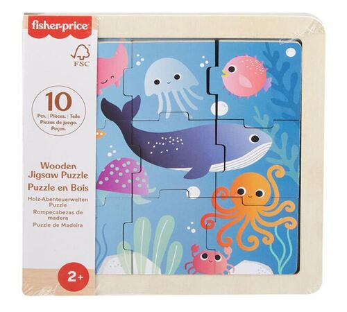 Fisher-Price: Wooden Jigsaw Puzzle - Sea (HXV17)