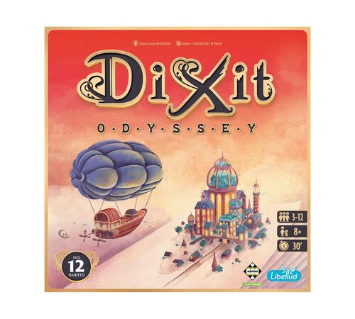 Παίχτες: 3-12
Ηλικία: 8+
Διάρκεια παιχνιδιού: 30'
Γλώσσες: Ελληνικά, Γερμανικά, Ισπανικά, Ιταλικά, Ολλανδικά, Εβραϊκά, Ρουμάνικα, Ουκρανικά, Ιαπωνικά, Καταλανικά, Λιθουανικά, Λεττονικά, Εσθονικά, Βουλγάρικα, Τούρκικα
Αυτή η έκδοση του Dixit, προσφέρει ένα διαφορετικό σετ 84 καρτών, και τη δυνατότητα να παίξουν έως και 12 παίκτες. Παίζεται αυτόνομα, ή μαζί με το Dixit και τις επεκτάσεις του.
Περιεχόμενα: 84 κάρτες Dixit, 2x12 δίσκοι ψηφοφορίας, 12 ξύλινα πιόνια-κουνέλια, 12 χρωματιστοί δείκτες, 1 ταμπλό, κανόνες
Protectors: 84 ΚΙΤΡΙΝΟ Παίχτες: 3-12
Ηλικία: 8+
Διάρκεια παιχνιδιού: 30'
Γλώσσες: Ελληνικά, Γερμανικά, Ισπανικά, Ιταλικά, Ολλανδικά, Εβραϊκά, Ρουμάνικα, Ουκρανικά, Ιαπωνικά, Καταλανικά, Λιθουανικά, Λεττονικά, Εσθονικά, Βουλγάρικα, Τούρκικα
Αυτή η έκδοση του Dixit, προσφέρει ένα διαφορετικό σετ 84 καρτών, και τη δυνατότητα να παίξουν έως και 12 παίκτες. Παίζεται αυτόνομα, ή μαζί με το Dixit και τις επεκτάσεις του.
Περιεχόμενα: 84 κάρτες Dixit, 2x12 δίσκοι ψηφοφορίας, 12 ξύλινα πιόνια-κουνέλια, 12 χρωματιστοί δείκτες, 1 ταμπλό, κανόνες
Protectors: 84 ΚΙΤΡΙΝΟ