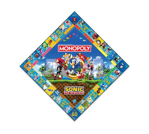 Winning Moves Monopoly: Sonic The Hedgehog Board Game (English Language) (WM04624-EN1)