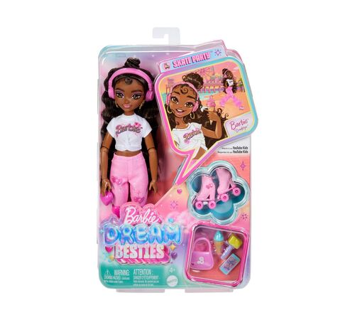Mattel Barbie Dream Besties Roller Skate: Barbie Brooklyn (JFX97)