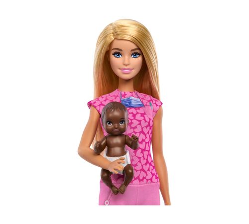 Mattel Barbie: You Can Be Anything - Baby Doctor Doll with Blonde Hair (JCR72)