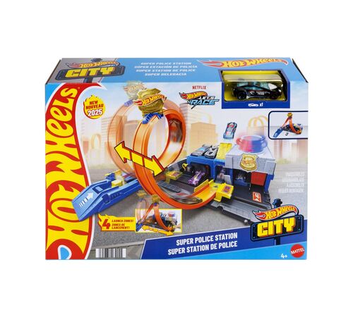 Mattel Hot Wheels Monster Trucks: Super Police Station (JBM71)