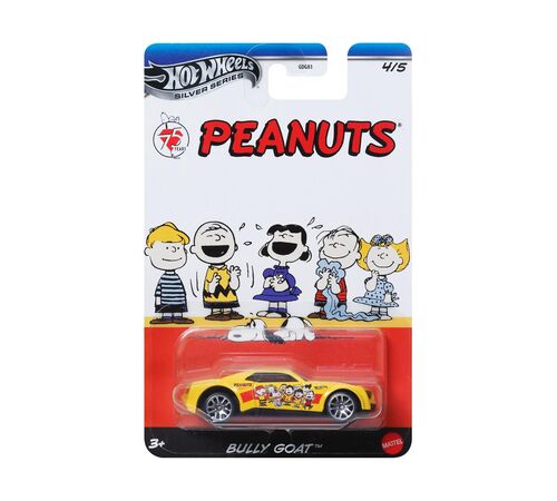 Mattel Hot Wheels: Silver Series Peanuts 75th - Bully Goat Vehicle (JCB83)