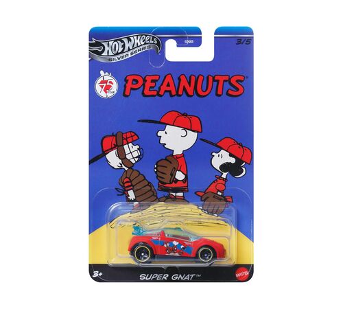 Mattel Hot Wheels: Silver Series Peanuts 75th - Super Gnat Vehicle (JCB84)