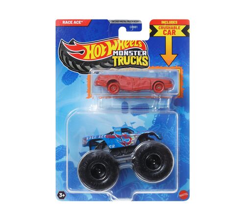 Mattel Hot Wheels: Monster Trucks - Race Ace 2 Pack Vehicles (JCG42)