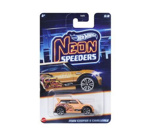 Mattel Hot Wheels: Neon Speeders - Mini Cooper S Challenge (JBY96)