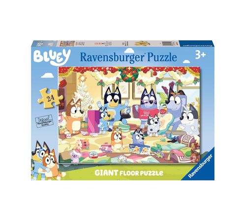 Ravensburger Giant Floor Puzzle: Bluey - Christmas with Bluey (24 pcs) (03171)
