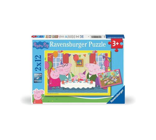 Ravensburger Puzzle: Peppa Pig - Time To Celebrate (2x12 pcs) (12004017)