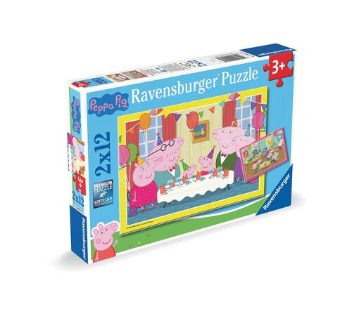 Ravensburger Puzzle: Peppa Pig - Time To Celebrate (2x12 pcs) (12004017)