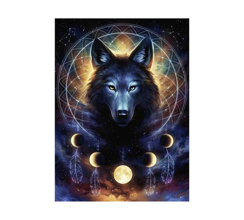 Ravensburger Puzzle: Starline - Wolf (Glow in the Dark) (500 pcs) (12000442)