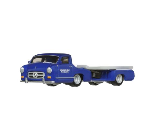 Mattel Hot Wheels: Premium Car Culture Team Transport - Mercedes-Benz 300SL &amp; '55 Mercedes-Benz Blaues Wunder (HRV48)