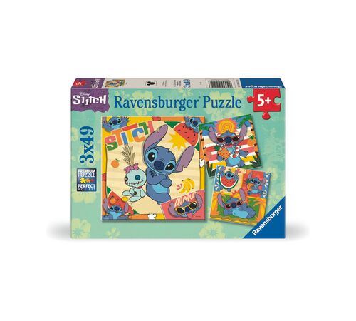 Ravensburger Disney Puzzle: Stitch - Aloha (3x49 pcs) (12004114)