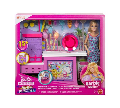 Mattel Barbie Mysteries: Beach Detectives - Treats and Game Booth (JFV67)