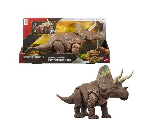 Mattel Jurassic World Rebirth: Gigantic Thrashers - Eotriceratops (JGB93) Mattel Jurassic World Rebirth: Gigantic Thrashers - Eotriceratops (JGB93)