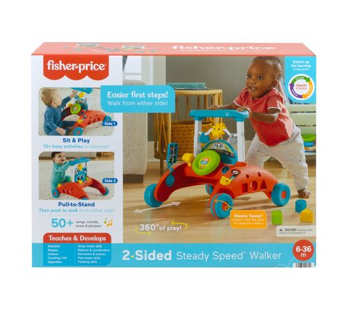 Fisher-Price Laugh &amp; Learn: 2-Sided Steady Speed Walker (HJP48)