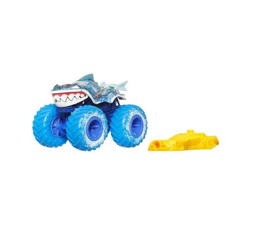 Mattel Hot Wheels Monster Trucks: Sharks vs. Dinos - Great Bite 2025 Die-Cast Vehicle (JCF03)