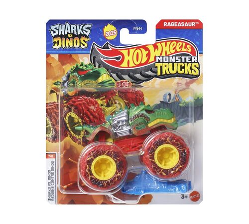 Mattel Hot Wheels Monster Trucks: Shark vs. Dinos - Rageasaur Die-Cast Vehicle (JCD98)