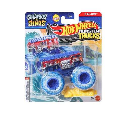 Mattel Hot Wheels Monster Trucks: Shark vs. Dinos - 5 Alarm Die-Cast Vehicle (JCD88)