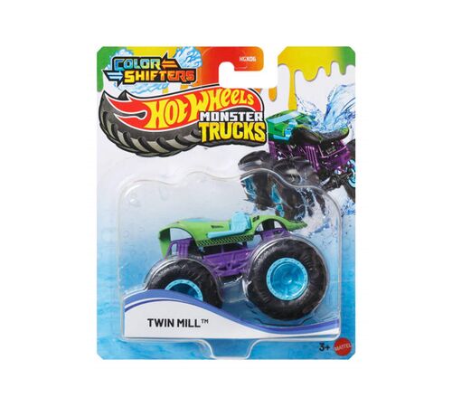 Mattel Hot Wheels Monster Trucks: Color Shifters - Twin Mill Vehicle (JDV94)