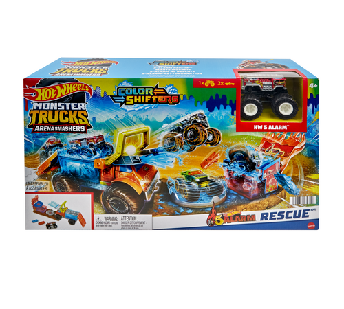 Mattel Hot Wheels: Monster Trucks Arena Smashers Color Shifters - 5-Alarm Rescue (HPN73) Mattel Hot Wheels: Monster Trucks Arena Smashers Color Shifters - 5-Alarm Rescue (HPN73)