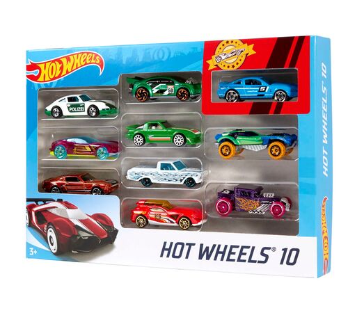 HOT WHEELS - CARS SET OF 10 RANDOM (54886)