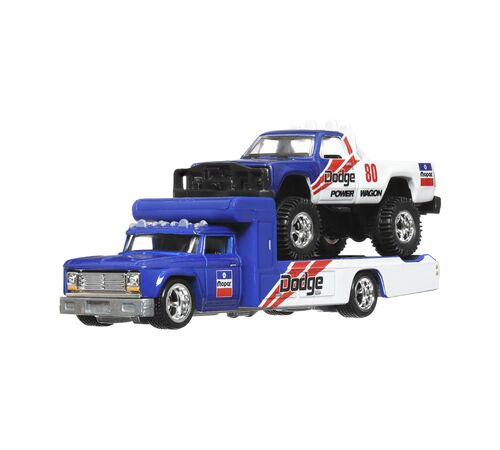 Mattel Hot Wheels: Premium Car Culture Team Transport - '80 Dodge Macho Power Wagon &amp; Retro Rig (HKF38)