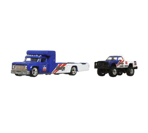 Mattel Hot Wheels: Premium Car Culture Team Transport - '80 Dodge Macho Power Wagon &amp; Retro Rig (HKF38)