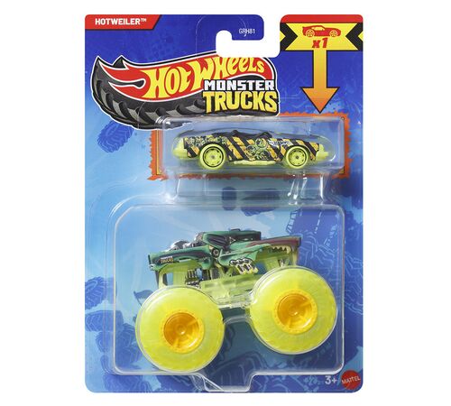 Mattel Hot Wheels: Monster Trucks - Hotweiler 2 Pack Vehicles (JCG33)