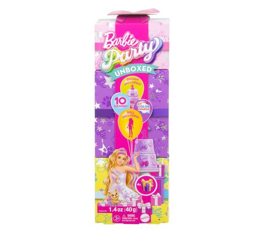 Mattel Barbie: Party Unboxed Reveal - Blonde Hair Doll (JFG70)