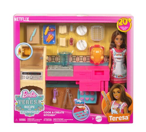 Mattel Barbie: Barbie & Teresa Recipe for Friendship - Cook & Create Kitchen Teresa Doll (JCT06)
