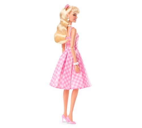 Mattel Barbie: The Movie - Collectible Doll Margot Robbie as Barbie in Pink Gingham Dress (HPJ96)