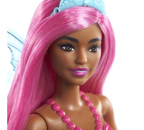 Mattel Barbie Fairy Ballet Dancer - Purple Hair Dark Skin Doll (GXD60)