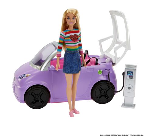 Mattel Barbie: Electric Vehicle with Charging Station And Plug (HJV36) Mattel Barbie: Electric Vehicle with Charging Station And Plug (HJV36)