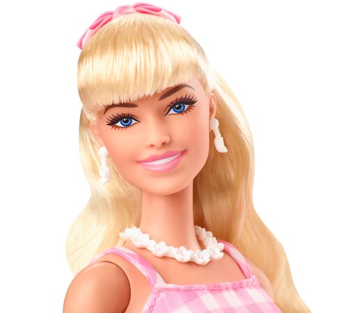 Mattel Barbie: The Movie - Collectible Doll Margot Robbie as Barbie in Pink Gingham Dress (HPJ96)