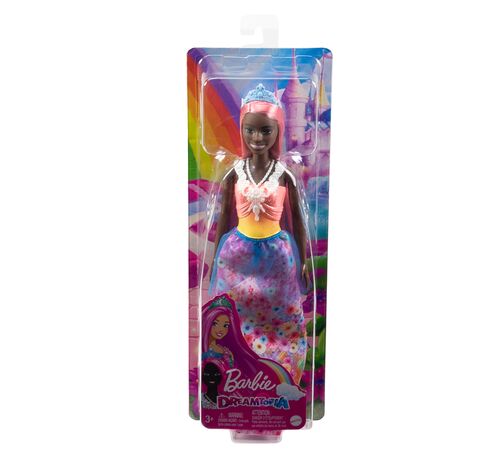 Mattel Barbie Dreamtopia: Princess Dark Skin Doll with Light-Pink Hair (HGR14)Mattel Barbie Dreamtopia: Princess Dark Skin Doll with Light-Pink Hair (HGR14)