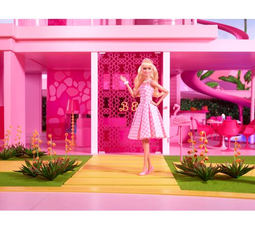 Mattel Barbie: The Movie - Collectible Doll Margot Robbie as Barbie in Pink Gingham Dress (HPJ96)
