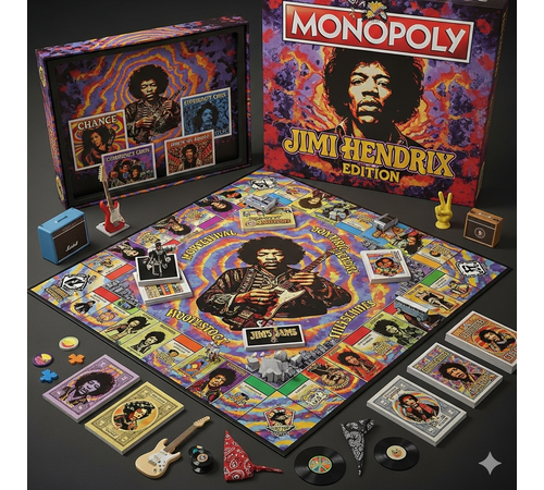 Winning Moves Monopoly: Jimi Hendrix Board Game (English Language) (WM03131-EN1) Winning Moves Monopoly: Jimi Hendrix Board Game (English Language) (WM03131-EN1)