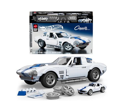 Mattel Hot Wheels: Elite Series Brick Shop - Corvette Grand Sport Vehicle (JGR31) Mattel Hot Wheels: Elite Series Brick Shop - Corvette Grand Sport Vehicle (JGR31)
