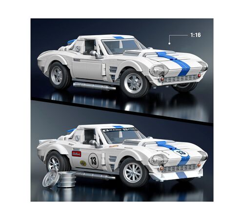 Mattel Hot Wheels: Elite Series Brick Shop - Corvette Grand Sport Vehicle (JGR31) Mattel Hot Wheels: Elite Series Brick Shop - Corvette Grand Sport Vehicle (JGR31)