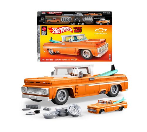 Mattel Hot Wheels: Elite Series Brick Shop - Chevrolet Custom '62 Chevy Pickup Vehicle (JFT20) Mattel Hot Wheels: Elite Series Brick Shop - Chevrolet Custom '62 Chevy Pickup Vehicle (JFT20)