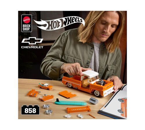 Mattel Hot Wheels: Elite Series Brick Shop - Chevrolet Custom '62 Chevy Pickup Vehicle (JFT20) Mattel Hot Wheels: Elite Series Brick Shop - Chevrolet Custom '62 Chevy Pickup Vehicle (JFT20)