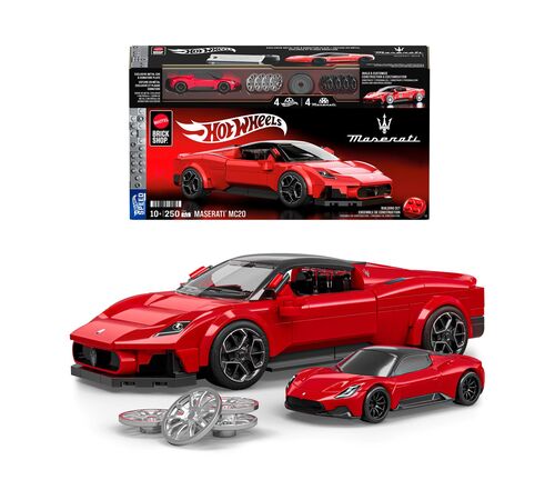 Mattel Hot Wheels: Speed Series Brick Shop – Maserati MC20 Vehicle (JFR90) Mattel Hot Wheels: Speed Series Brick Shop – Maserati MC20 Vehicle (JFR90)