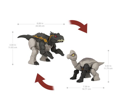 Mattel Jurassic World: Fierce Changers Massive Stretch - Indoraptore & Brachiosaurus (HPD35) Mattel Jurassic World: Fierce Changers Massive Stretch - Indoraptore & Brachiosaurus (HPD35)