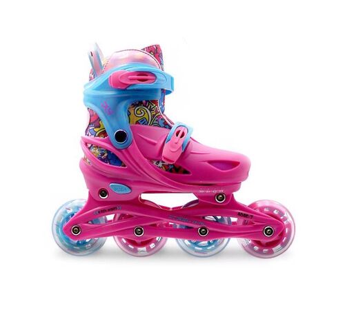 PLY Flash girl Αυξομειούμενα Πατίνια - Φούξια/Γαλάζιο Χρώμα (Φούξια-Γαλάζιο), Μέγεθος (30-33)