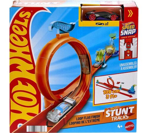 Mattel Hot Wheels: Hot Wheels Stunt - Hot Wheels Stunt Track Loop Flag F (JHK77)