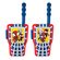 eKids Spiderman Walkie Talkies για παιδιά & ενήλικες με ενσωματωμένο μεγάφωνο και εμβέλεια 150 μέτρων (SA-207) (Μπλε/Κόκκινο)