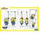 eKids Minions 2: "The Rise of Gru" Σετ 2 Walkie Talkies για παιδιά & ενήλικες με εμβέλεια 150 μέτρων (MS-210) (Κίτρινο/Μπλε)