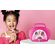 eKids Barbie Boombox Karaoke & Ενσύρματο Μικρόφωνο για παιδιά με ενσωματωμένη μουσική, φωτισμό, Sound Effects (BE-115) (Μωβ/Λευκό)